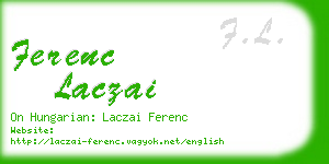 ferenc laczai business card